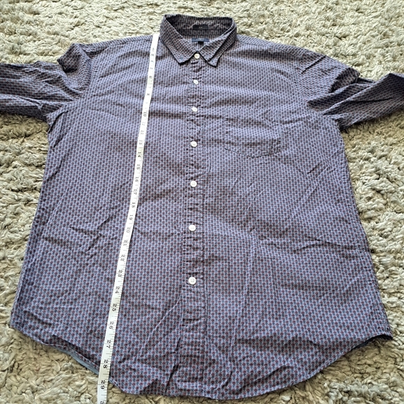 J crew | Blue and red pineapple print dress shirt slim fit - Picture 10 of 11